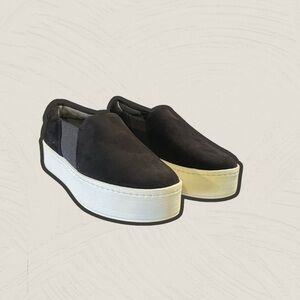 NWT Vince ‘Warren’ Suede Platform Skate Sneakers in Black Size 5